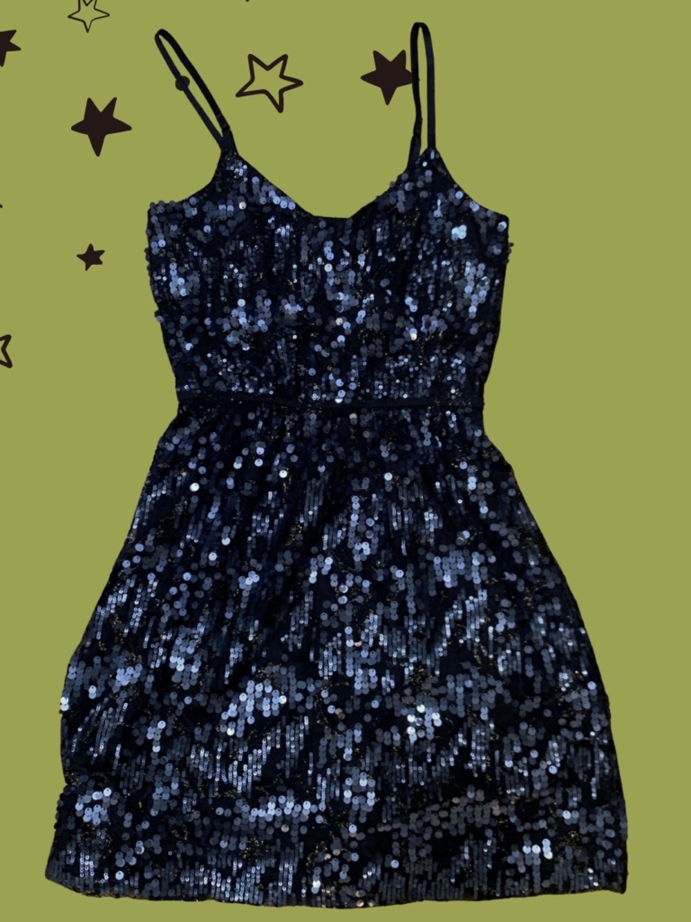 express sequin indie Party dress XS